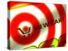 Internet Shopping Cart Symbol on Top of a Target-null-Stretched Canvas