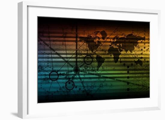 Internet Web Technology as Shared Data Services-kentoh-Framed Art Print