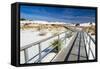 Interpretive Boardwalk, White Sands National Monument, New Mexico, Usa-Russ Bishop-Framed Stretched Canvas