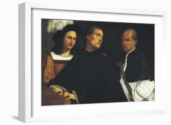 Interrupted Concert-Titian (Tiziano Vecelli)-Framed Art Print
