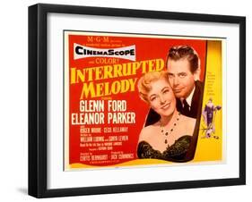 Interrupted Melody, Eleanor Parker, Glenn Ford, 1955-null-Framed Art Print