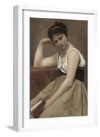 Interrupted Reading, C.1870-Jean-Baptiste-Camille Corot-Framed Giclee Print