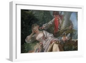 Interrupted Sleep-Francois Boucher-Framed Art Print