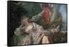 Interrupted Sleep-Francois Boucher-Framed Stretched Canvas