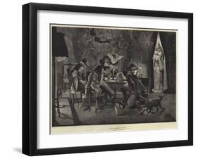 Interrupted-Richard Caton Woodville II-Framed Giclee Print