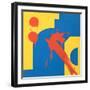 Interruption ( Acrylic on Pannel)-Aaron Bevan-Bailey-Framed Giclee Print