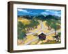 Intersecting Roads, Atlas Peak, 2019, (oil on canvas)-Richard Fox-Framed Giclee Print