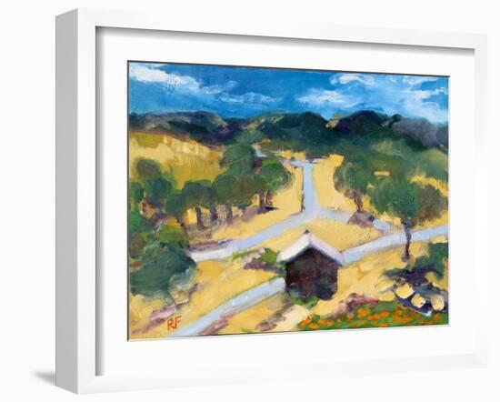 Intersecting Roads, Atlas Peak, 2019, (oil on canvas)-Richard Fox-Framed Giclee Print