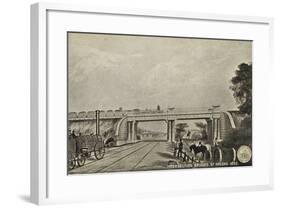 Intersection Bridges, St Helens, 1832-null-Framed Giclee Print