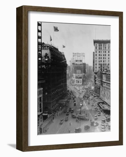 Intersection of Broadway and 7th Avenue, North of Times Square-Emil Otto Hoppé-Framed Photographic Print