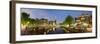 Intersection of Prinsengracht and Leidsegracht Canals at Night-null-Framed Photographic Print