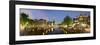 Intersection of Prinsengracht and Leidsegracht Canals at Night-null-Framed Photographic Print