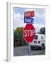 Intersection Sign on Sanibel Island, Florida, USA-Charles Sleicher-Framed Photographic Print