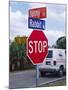 Intersection Sign on Sanibel Island, Florida, USA-Charles Sleicher-Mounted Photographic Print