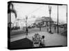 Intersection, West Temple Street and North Broadway, Los Angeles, CA-Dick Whittington Studio-Stretched Canvas