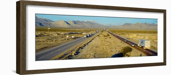 Interstate 15, Near Las Vegas, after Winter Storm, Nevada-null-Framed Photographic Print