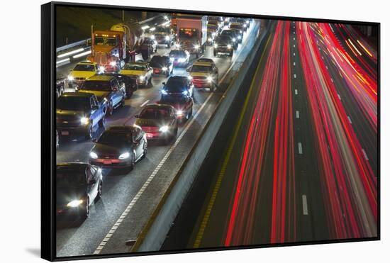 Interstate 35 in Austen, Texas.-Jon Hicks-Framed Stretched Canvas