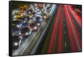 Interstate 35 in Austen, Texas.-Jon Hicks-Framed Stretched Canvas