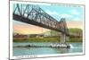 Interstate Bridge, Bellaire-null-Mounted Art Print