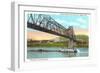 Interstate Bridge, Bellaire-null-Framed Art Print