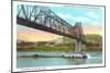 Interstate Bridge, Bellaire-null-Mounted Art Print