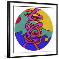 Intertwine Circle-Howie Green-Framed Giclee Print