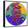 Intertwine Circle-Howie Green-Framed Stretched Canvas