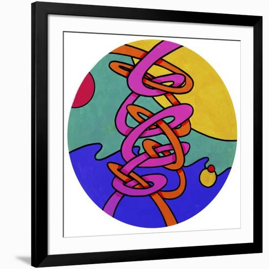 Intertwine Circle-Howie Green-Framed Giclee Print