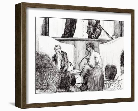 Interview at Hay on Wye, 2007-Vincent Alexander Booth-Framed Giclee Print