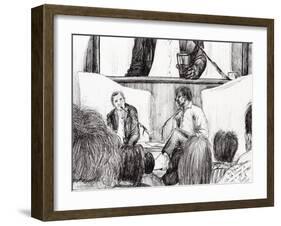 Interview at Hay on Wye, 2007-Vincent Alexander Booth-Framed Giclee Print