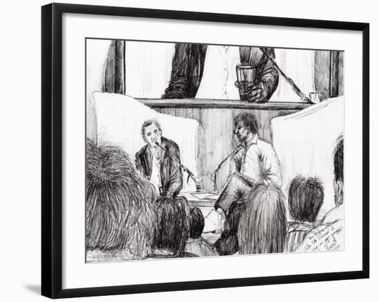 Interview at Hay on Wye, 2007-Vincent Alexander Booth-Framed Giclee Print