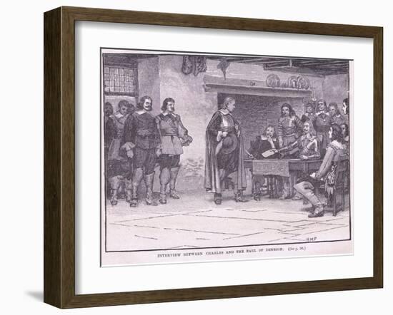 Interview Between Charles and the Earl of Denbigh Ad 1644-Henry Marriott Paget-Framed Giclee Print