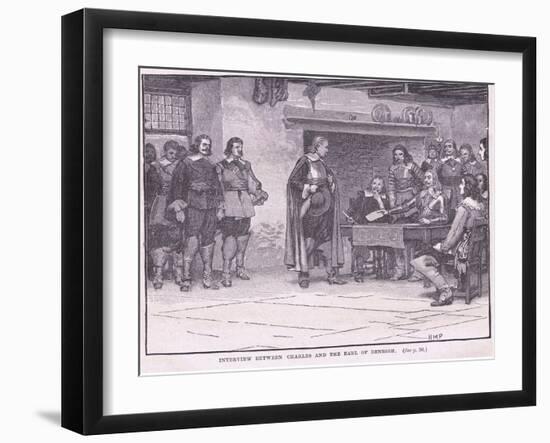 Interview Between Charles and the Earl of Denbigh Ad 1644-Henry Marriott Paget-Framed Giclee Print