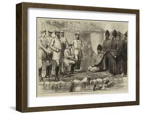 Interview Between General Kaufmann and the Khan of Khiva-null-Framed Giclee Print