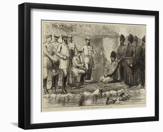 Interview Between General Kaufmann and the Khan of Khiva-null-Framed Giclee Print
