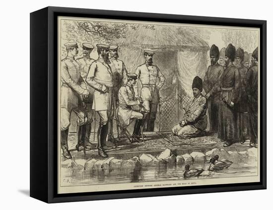 Interview Between General Kaufmann and the Khan of Khiva-null-Framed Stretched Canvas