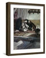 Interview Between Jesus and Nicodemus-James Tissot-Framed Giclee Print