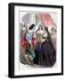 Interview Between the King Louis XIII of France (1601-1643) and His Mother Marie De'Medici. Coloure-Louis Dupre-Framed Giclee Print