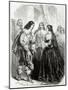 Interview Between the King Louis XIII of France (1601-1643) and His Mother Marie De'Medici-null-Mounted Giclee Print