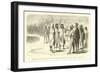 Interview with the Chontaquiros Indians Introduced on the Shore at Bitiricaya-Édouard Riou-Framed Giclee Print