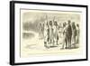 Interview with the Chontaquiros Indians Introduced on the Shore at Bitiricaya-Édouard Riou-Framed Giclee Print