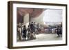 Interview with the Viceroy of Egypt at his palace, Alexandria, Egypt, May 12th 1839, (19th century)-David Roberts-Framed Giclee Print