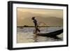 Intha Ethnic Group Fisherman, Inle Lake, Shan State, Myanmar (Burma), Asia-Nathalie Cuvelier-Framed Photographic Print