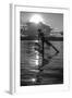 Intha Fisherman at Work Using His Legs to Row. Inle Lake. Myanmar-Tom Norring-Framed Photographic Print