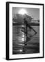 Intha Fisherman at Work Using His Legs to Row. Inle Lake. Myanmar-Tom Norring-Framed Photographic Print