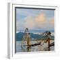 Intha Fisherman Rowing at Sunset on Inle Lake, Shan State, Myanmar-Keren Su-Framed Photographic Print