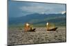 Intha Fisherman Rowing Boat with Leg on Inle Lake, Shan State, Myanmar-Keren Su-Mounted Photographic Print