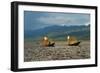 Intha Fisherman Rowing Boat with Leg on Inle Lake, Shan State, Myanmar-Keren Su-Framed Photographic Print