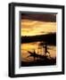 Intha Fisherman Rowing Boat With Legs at Sunset, Myanmar-Keren Su-Framed Photographic Print