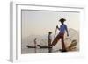 Intha Fisherman, Shan State, Inle Lake, Myanmar (Burma)-Peter Adams-Framed Photographic Print